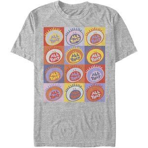 Nickelodeon Men's Camble All That T-Shirt Grey Large